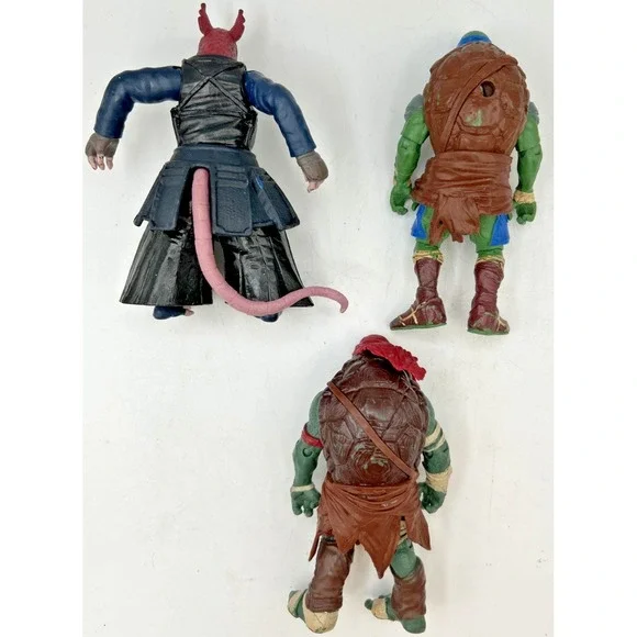 TMNT: The Movie 14 Raphael, Leonardo,Splinter Playmates Action Figure No‎ Weapon - Picture 2 of 5